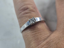 Load image into Gallery viewer, Womens Vintage Estate 14k White Gold Diamond Engagement Ring 2.9g  #E4645