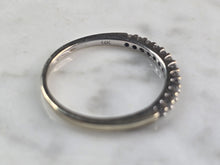 Load image into Gallery viewer, Womens Vintage Estate 14k White Gold Diamond Ring 1.9g E4646