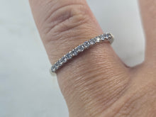 Load image into Gallery viewer, Womens Vintage Estate 14k White Gold Diamond Ring 1.9g E4646