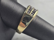 Load image into Gallery viewer, Mens Vintage Estate 10K Yellow Gold Diamond Ring 7.5g E4655
