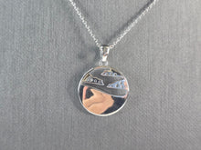 Load image into Gallery viewer, Womens Sterling Silver Opal Ocean Wave Cloud Pendant Necklace 5.7g E4661