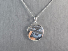 Load image into Gallery viewer, Womens Sterling Silver Blue Opal Ocean Wave Cloud Pendant Necklace 5.7g E4663