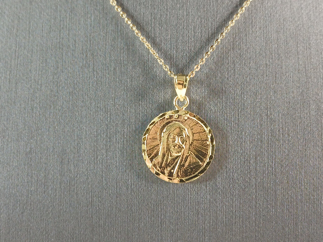 Sterling Silver GT Religious Muslim Islam Imam Ali Pendant Necklace 5.1g E4696