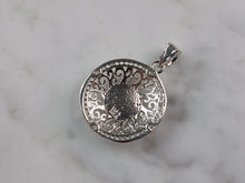 Load image into Gallery viewer, Sterling Silver CZ Religious Muslim Allah Pendant Necklace 4.5g E4699