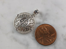 Load image into Gallery viewer, Sterling Silver CZ Religious Muslim Allah Pendant Necklace 4.5g E4699