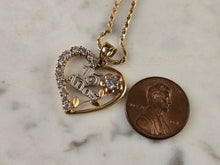 Load image into Gallery viewer, Womens Vintage Estate 14k Gold La Quinceanera Necklace Pendant 6.3g E4700