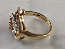 Load image into Gallery viewer, Womens Vintage Estate 14K Multi Tone Gold La Quinceanera Ring 4.7g E4701
