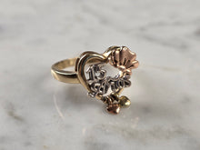 Load image into Gallery viewer, Womens Vintage Estate 14K Multi Tone Gold La Quinceanera Ring 4.7g E4701