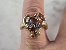 Load image into Gallery viewer, Womens Vintage Estate 14K Multi Tone Gold La Quinceanera Ring 4.7g E4701