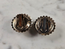 Load image into Gallery viewer, Womens Vintage Estate Sterling Silver Modernist Clip On Earrings 8.8g E4704