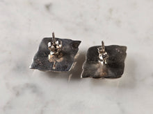 Load image into Gallery viewer, Womens Vintage Estate Sterling Silver Modernist Earrings 5.0g E4709