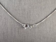 Load image into Gallery viewer, Womens Vintage Estate Sterling Silver CZ Stone Pendant W/ Necklace 7.4g E4718
