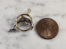 Load image into Gallery viewer, Womens Vintage Estate 14K Michael Anthony Dolphin Pendant 2.1g E4745