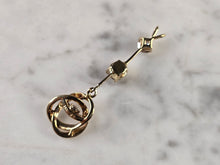 Load image into Gallery viewer, Womens Vintage Estate 10K Yellow Gold Diamond Pendant 2.3g E4748