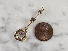 Load image into Gallery viewer, Womens Vintage Estate 10K Yellow Gold Diamond Pendant 2.3g E4748