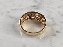 Load image into Gallery viewer, Womens Vintage Estate 14K Yellow &amp; Rose Gold Diamond Ring 3.8g E4766