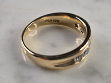 Load image into Gallery viewer, Mens Vintage Estate 10k Yellow Gold Diamond Ring 6.2g E4773
