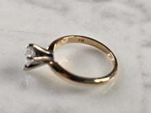 Load image into Gallery viewer, Womens Vintage Estate 14K Gold Marquise Diamond Engagement Ring 2.1g E4780