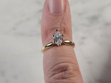 Load image into Gallery viewer, Womens Vintage Estate 14K Gold Marquise Diamond Engagement Ring 2.1g E4780