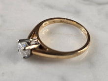 Load image into Gallery viewer, Womens Vintage Estate 14k Yellow Gold Diamond Engagement Ring 3.2g #E4786