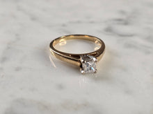 Load image into Gallery viewer, Womens Vintage Estate 14k Yellow Gold Diamond Engagement Ring 3.2g #E4786