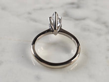 Load image into Gallery viewer, Womens Vintage Estate 14K White Gold Marquise Diamond Engagement Ring 3.0g E4799