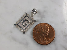 Load image into Gallery viewer, Womens Sterling Silver Initial Letter " G " Pendant 1.0g E4821