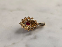 Load image into Gallery viewer, Womens Vintage Estate 14k Yellow Gold CZ Pendant 1.3g E4822