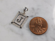Load image into Gallery viewer, Womens Sterling Silver Initial Letter " J " Pendant 1.0g E4827