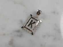 Load image into Gallery viewer, Womens Sterling Silver Initial Letter " K " Pendant 1.0g E4829