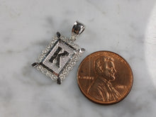 Load image into Gallery viewer, Womens Sterling Silver Initial Letter " K " Pendant 1.0g E4829