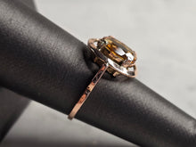 Load image into Gallery viewer, Womens Vintage Estate 14K Rose Gold Citrine Ring 3.1g #E4831