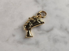 Load image into Gallery viewer, Womens Vintage Estate 14K Gold Queen Nefertiti Pendant 1.5g E4833