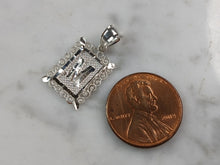 Load image into Gallery viewer, Womens Sterling Silver Initial Letter " M " Pendant 1.0g E4836