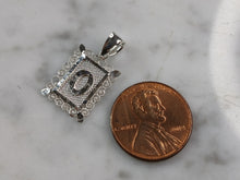 Load image into Gallery viewer, Womens Sterling Silver Initial Letter " O " Pendant 1.0g E4838