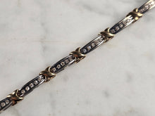 Load image into Gallery viewer, Womens Vintage Estate 10K Gold Diamond Tennis Bracelet 7.6g E4843