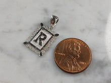 Load image into Gallery viewer, Womens Sterling Silver Initial Letter " R " Pendant 1.0g E4847