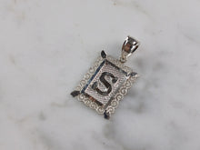 Load image into Gallery viewer, Womens Sterling Silver Initial Letter " S " Pendant 1.0g E4848