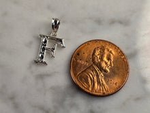 Load image into Gallery viewer, Womens Sterling Silver Initial Letter " F " Pendant 0.3g E4871