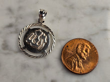 Load image into Gallery viewer, Vintage Estate Sterling Silver Muslim Allah Pendant 2.4g E4872