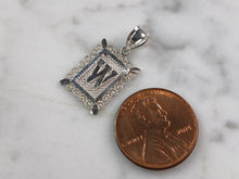 Load image into Gallery viewer, Womens Sterling Silver Initial Letter " W " Pendant 1.0g E4882