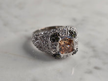 Load image into Gallery viewer, Womens Estate Sterling Silver Modernist Citrine Ring 8.2g E4891