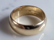Load image into Gallery viewer, Womens Vintage Estate 14k Yellow Gold Wedding Band Ring 6.1g E4905