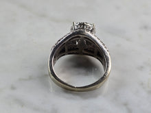 Load image into Gallery viewer, Womens Vintage Estate 10K White Gold Diamond Ring 8.5g, E4908