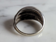 Load image into Gallery viewer, Womens Vintage Estate 14K White Gold Modernist Ring 4.4g E4910