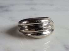 Load image into Gallery viewer, Womens Vintage Estate 14K White Gold Modernist Ring 4.4g E4910
