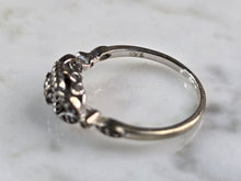 Load image into Gallery viewer, Womens Vintage Estate 10K White Gold Diamond Ring Set 3.7g, E4911