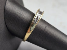 Load image into Gallery viewer, Womens Vintage Estate 10K Yellow Gold Diamond LOVE YOU Ring 2.7g #E4912