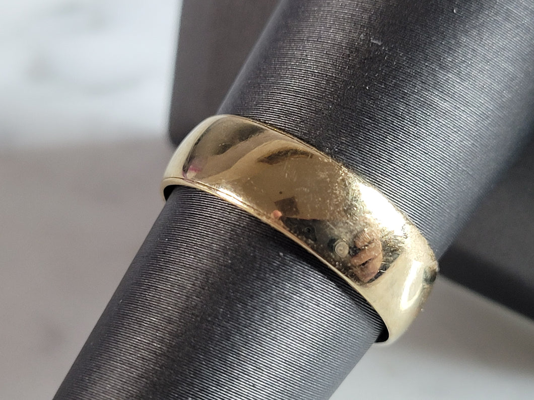 Vintage Estate 14k Yellow Gold Artcarved Wedding Band Ring 3.4g E4916