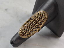 Load image into Gallery viewer, Womens 14k Yellow Gold Modernist Multi Stone Ring 6.0g E4935